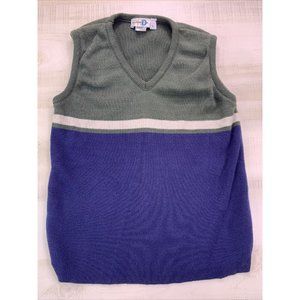 Vintage 90s USA PAUL HARRIS DESIGN UNISEX SWEATER VEST LARGE USA Made-62A